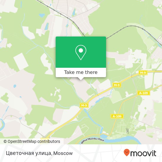 Цветочная улица map