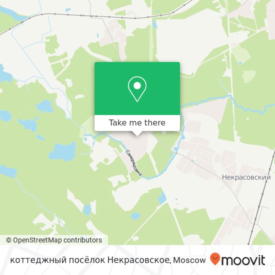 коттеджный посёлок Некрасовское map