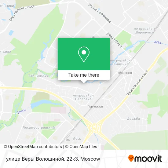 улица Веры Волошиной, 22к3 map