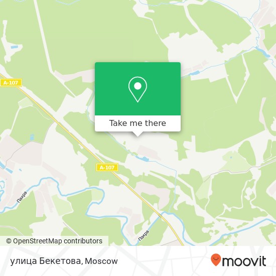 улица Бекетова map