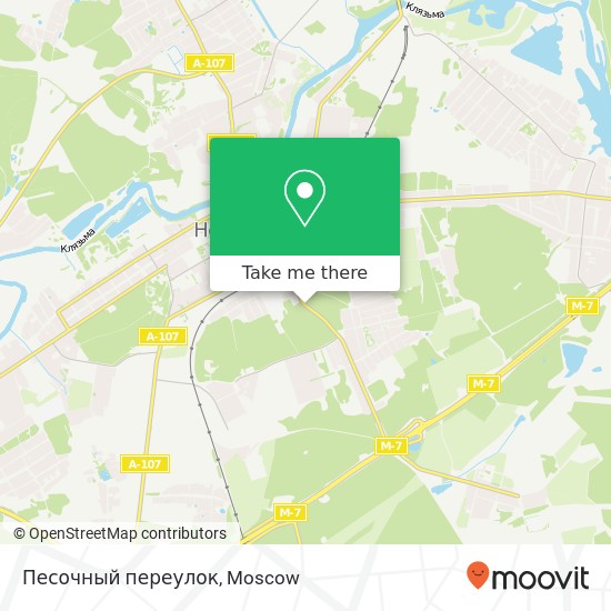 Песочный переулок map