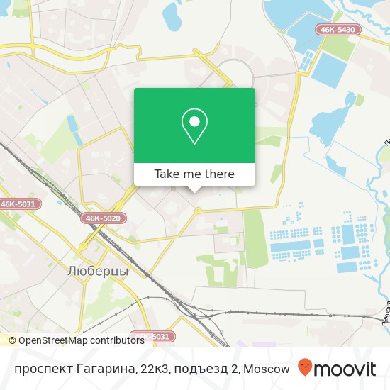 проспект Гагарина, 22к3, подъезд 2 map