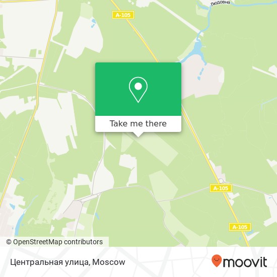 Центральная улица map