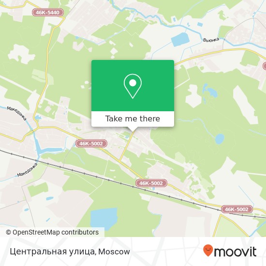 Центральная улица map