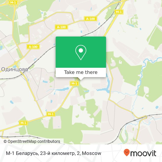 М-1 Беларусь, 23-й километр, 2 map