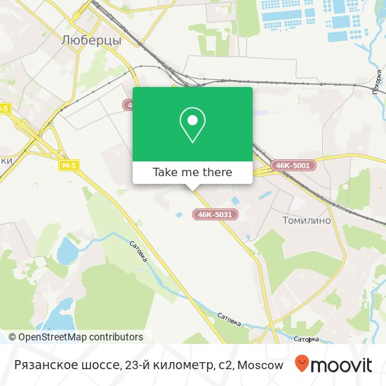 Рязанское шоссе, 23-й километр, с2 map