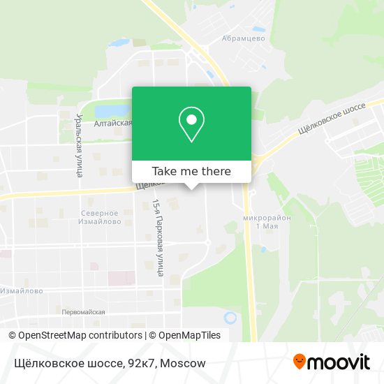 Щёлковское шоссе, 92к7 map
