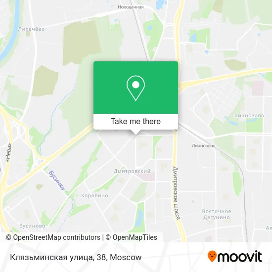Клязьминская улица, 38 map