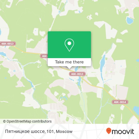 Пятницкое шоссе, 101 map