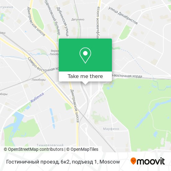 Гостиничный проезд, 6к2, подъезд 1 map
