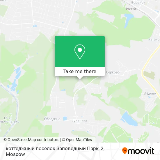 коттеджный посёлок Заповедный Парк, 2 map