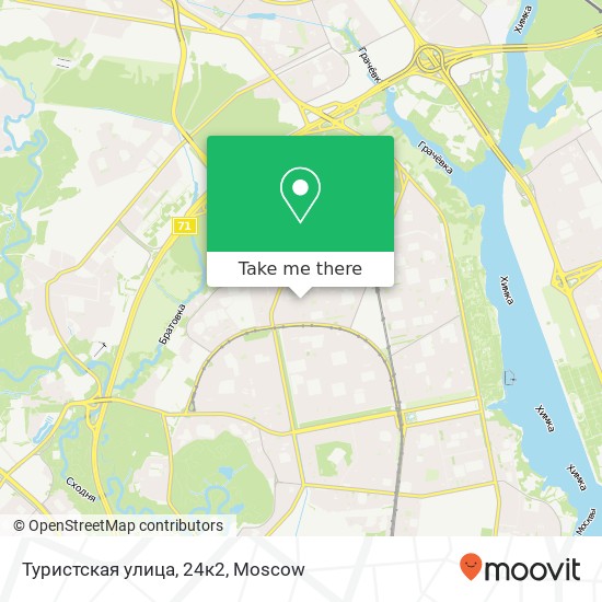 Туристская улица, 24к2 map