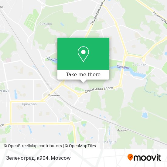 Зеленоград, к904 map