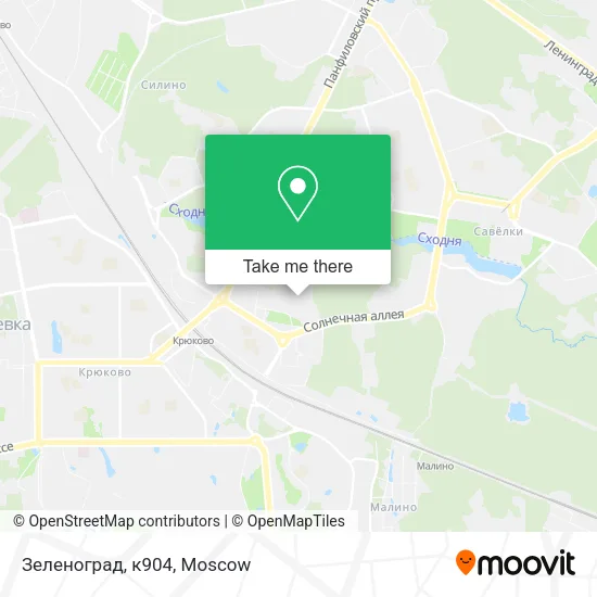Зеленоград, к904 map