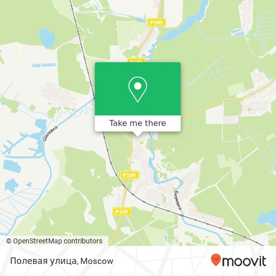 Полевая улица map