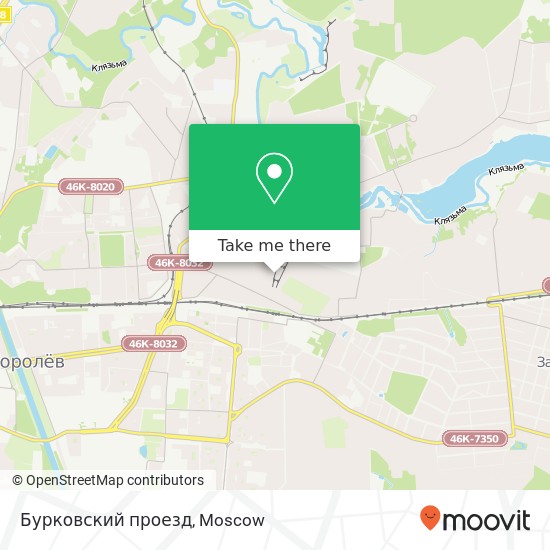 Бурковский проезд map