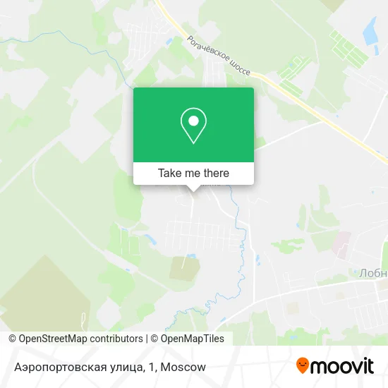 Аэропортовская улица, 1 map