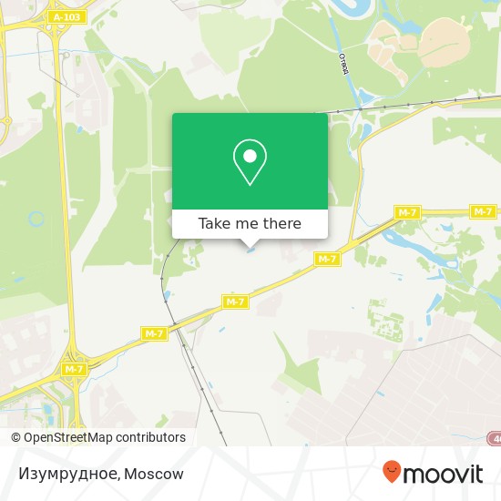 Изумрудное map