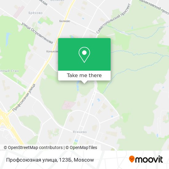 Профсоюзная улица, 123Б map