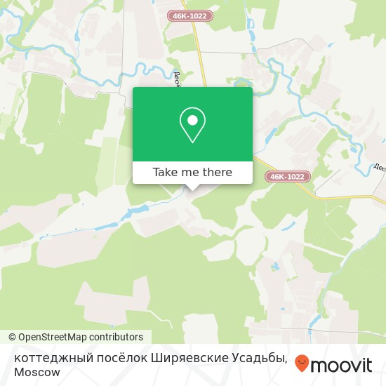 коттеджный посёлок Ширяевские Усадьбы map