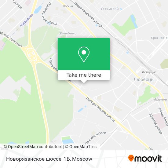 Новорязанское шоссе, 1Б map