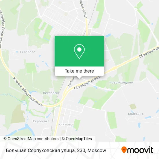 Большая Серпуховская улица, 230 map