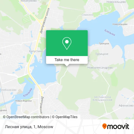 Лесная улица, 1 map