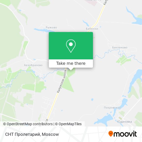 СНТ Пролетарий map