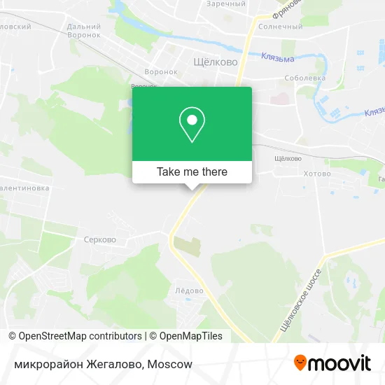 микрорайон Жегалово map