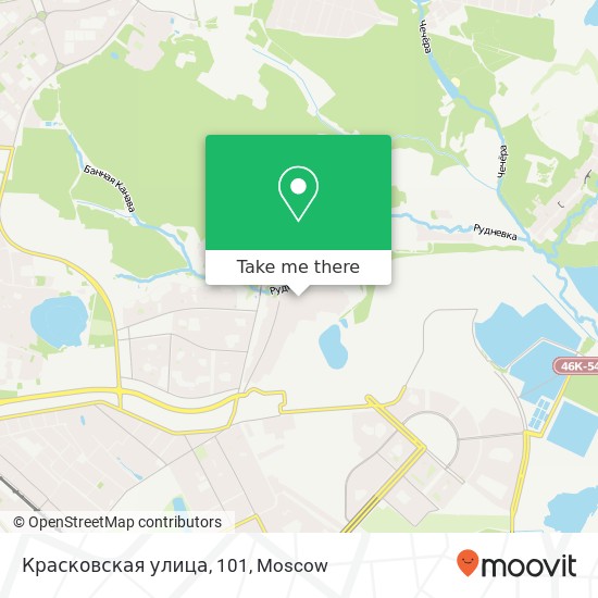 Красковская улица, 101 map