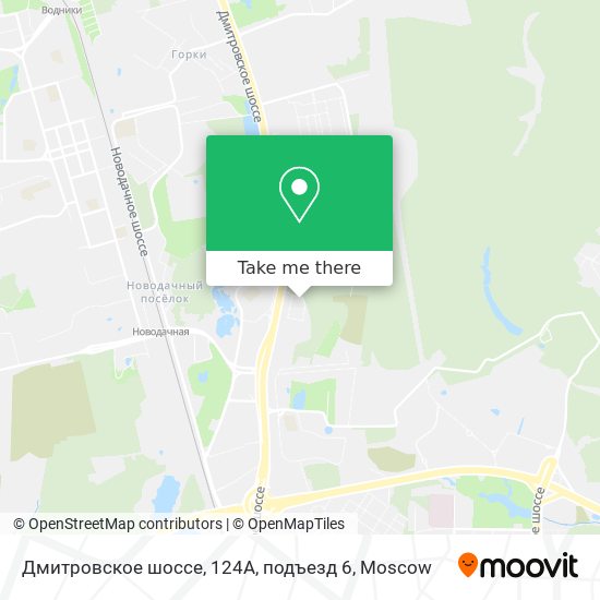 Дмитровское шоссе, 124А, подъезд 6 map