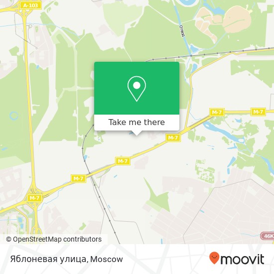 Яблоневая улица map