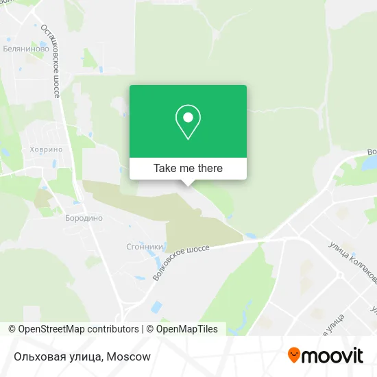 Ольховая улица map
