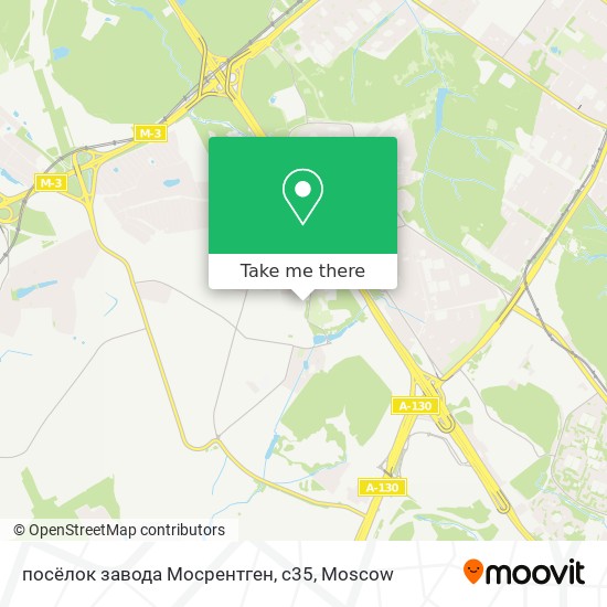 посёлок завода Мосрентген, с35 map
