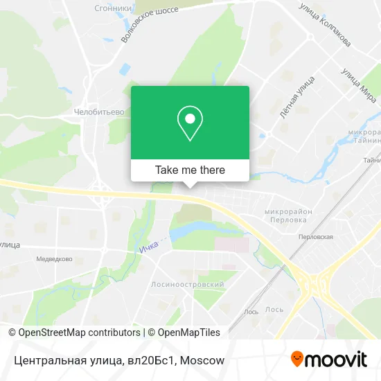 Центральная улица, вл20Бс1 map