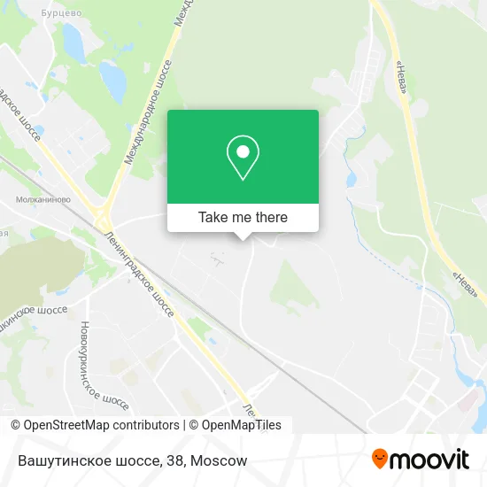 Вашутинское шоссе, 38 map