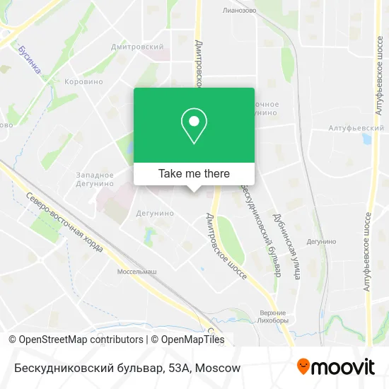 Бескудниковский бульвар, 53А map