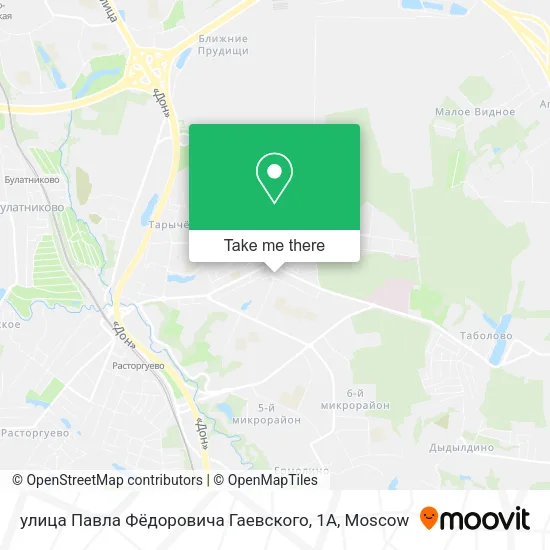 улица Павла Фёдоровича Гаевского, 1А map