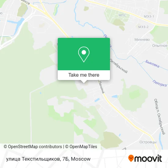 улица Текстильщиков, 7Б map