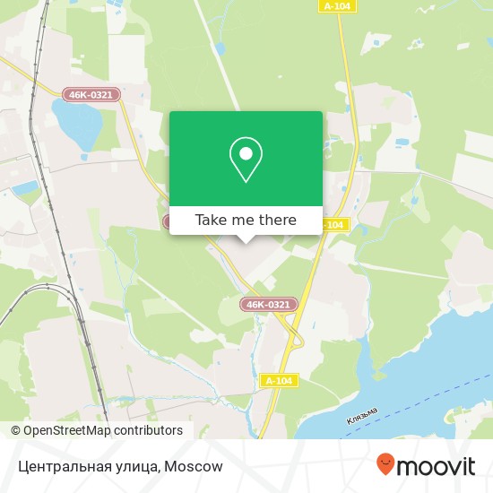 Центральная улица map