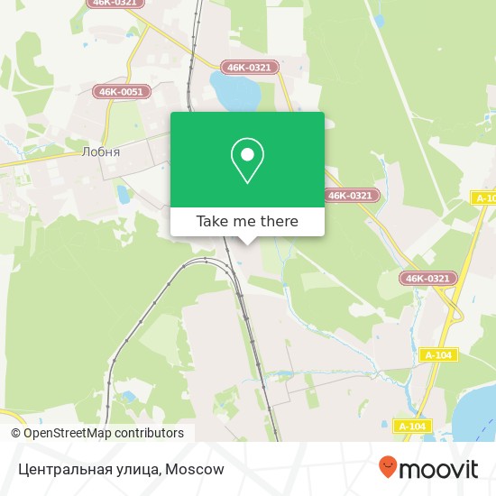 Центральная улица map