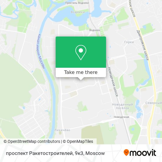 проспект Ракетостроителей, 9к3 map
