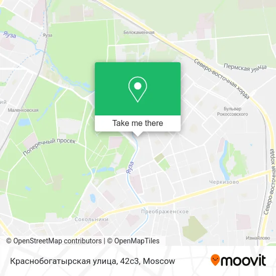 Краснобогатырская улица, 42с3 map