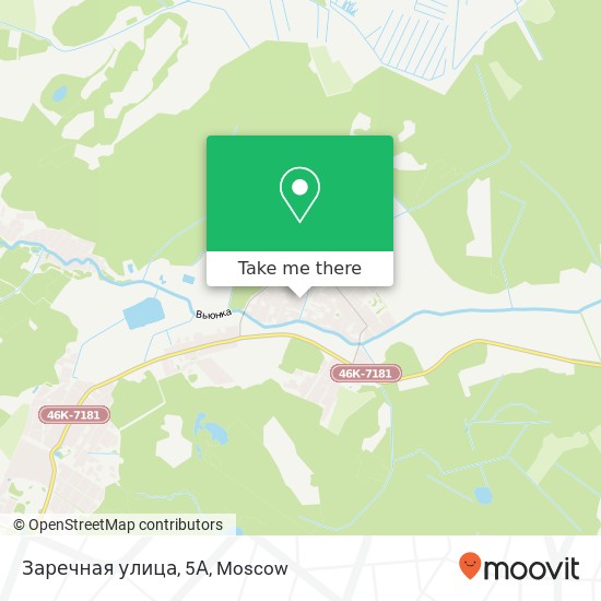 Заречная улица, 5А map