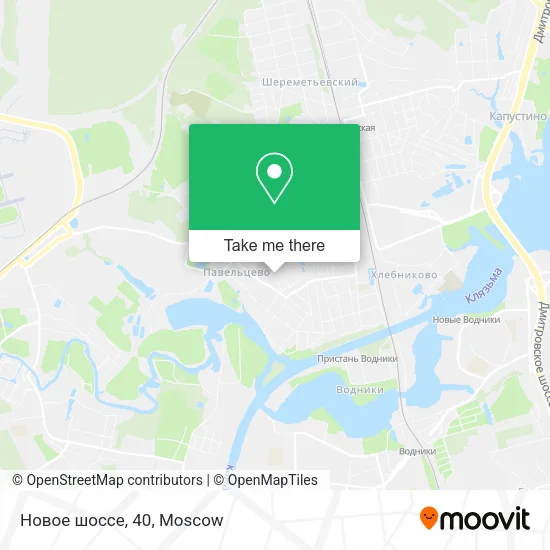 Новое шоссе, 40 map