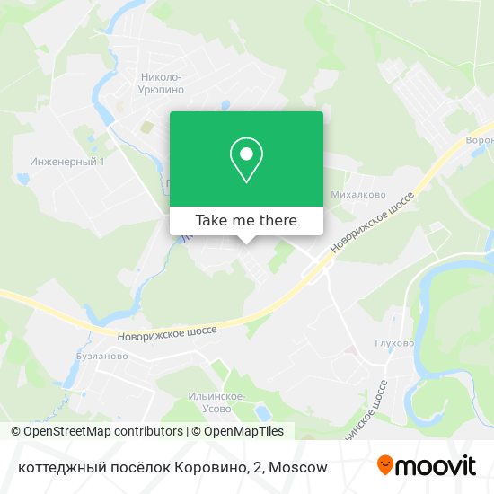 коттеджный посёлок Коровино, 2 map