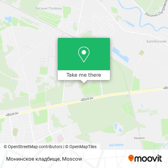 Монинское кладбище map