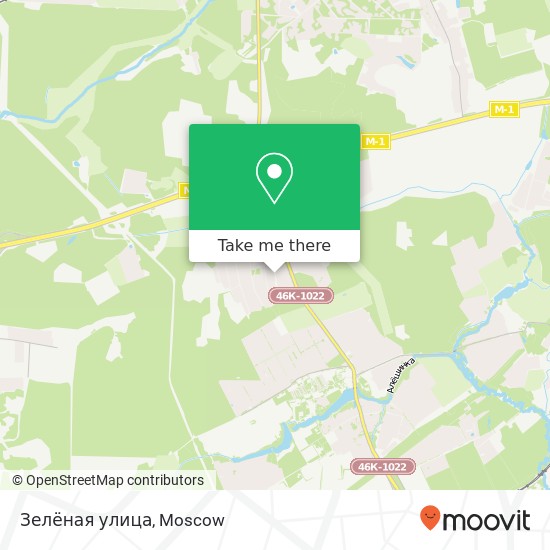 Зелёная улица map