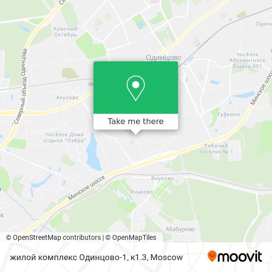 жилой комплекс Одинцово-1, к1.3 map