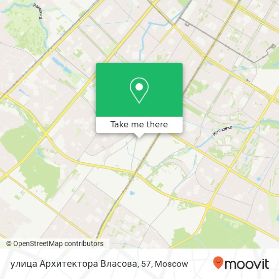 улица Архитектора Власова, 57 map